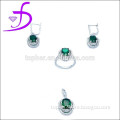 925 sterling silver fashion jewelry set rhodium plated custom jewelry